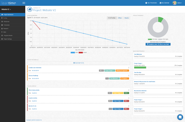 Leantime open source project management tool
